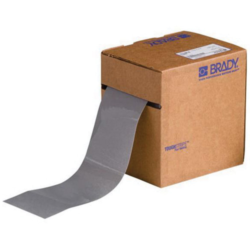 ToughStripe&reg; Floor Marking Tape, 3" x 100', Polyester, Grey Consource