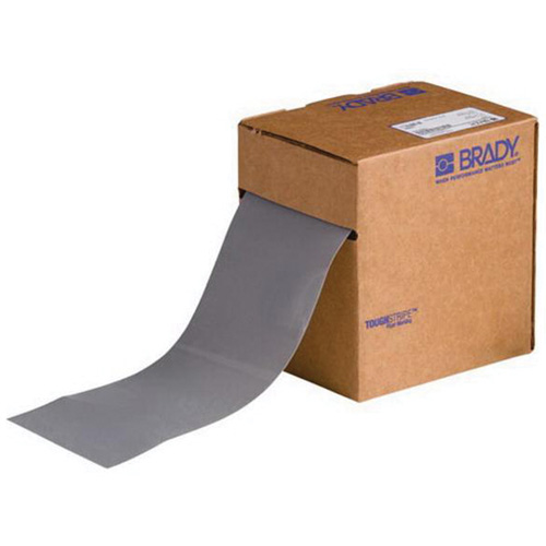 ToughStripe&reg; Floor Marking Tape, 4" x 100', Polyester, Grey Consource
