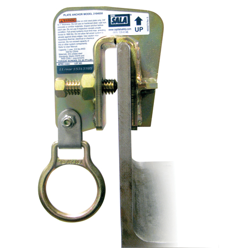 Ancrage pour plaque en acier DBI-SALA, Boulonn&eacute;, Usage Temporaire Consource