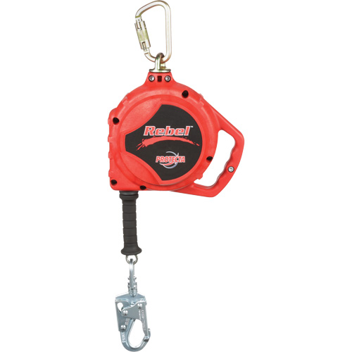 Rebel Self Retracting Lifeline, 33', Stainless Steel, Swivel Consource