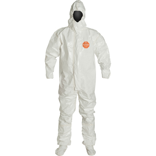 Combinaison &agrave; capuchon, Tychem 4000, 2T-Grand, Blanc Consource