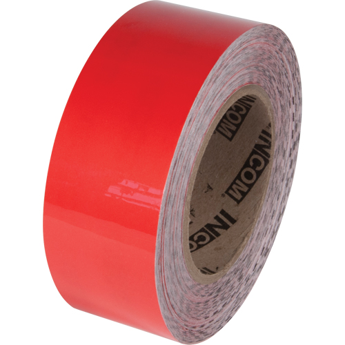 Ruban de marquage pour plancher Tuff Mark, 2" x 100', Polyester, Rouge Consource