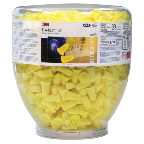 E-A-Rsoft FX Earplugs Dispenser Bottle Refill, Bulk - Canister Consource
