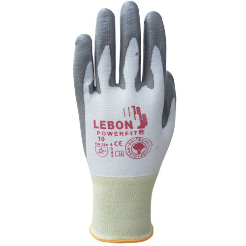 Gants r&eacute;sistants &agrave; la coupe PowerFit Lebon, Taille Grand/10, Calibre 13, Rev&ecirc;tement Polyur&eacute;thane, Enveloppe en Poly&eacute;thyl&egrave;ne, ASTM ANSI niveau A2/EN 388 niveau B Consource