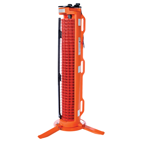 3-Legged Barrier, 50' L, Plastic, Orange Consource