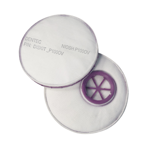 Filtre pour respirateur Diskit, Filtre contre les particules avec suppresion de vapeurs nuisibles, Vapeur organique/Filtre P100 Consource