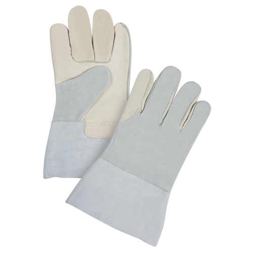 Gants de travail de premi&egrave;re qualit&eacute; &agrave; dos refendu, T-Grand, Paume en Cuir fleur de vache Consource