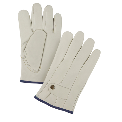 Gants de cordeur doubl&eacute;s pour l'hiver de premi&egrave;re qualit&eacute;, T-Grand, Paume Cuir fleur de vache, Doubleure Molleton Consource
