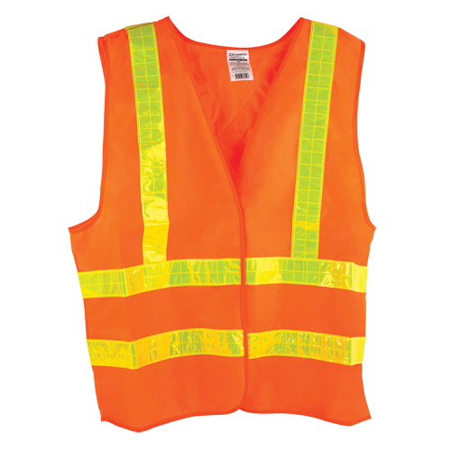 Dynamic Traffic Vest, High Visibility Orange, Medium, Polyester Consource
