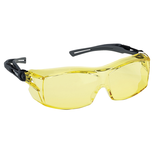 Dynamic OTG Extra Series Safety Glasses, Amber Lens, Anti-Fog/Anti-Scratch, ANSI Z87+/Meets/Exceeds CSA Z94.3 Consource