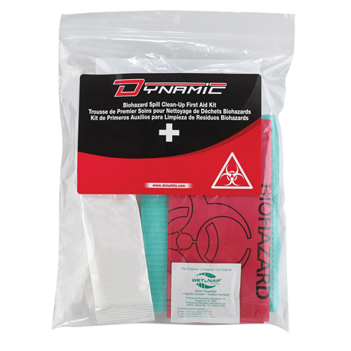 Dynamic Biohazard Spill Clean-Up First Aid Kit, Class 1 Medical Device, Resealable Plastic Bag Consource