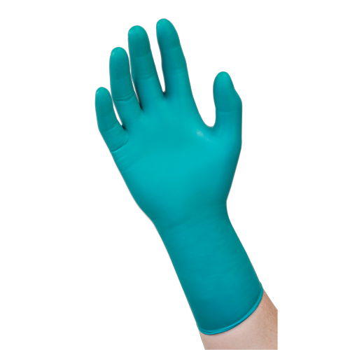 93-260 Chemical Resistant Disposable Gloves, X-Small, Neoprene/Nitrile, 7.8-mil, Powder-Free, Green Consource