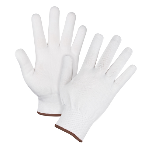 Gants tricot&eacute;s sans couture, Polyester, Calibre 15, Hommes Consource