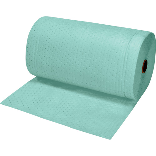 Rouleaux absorbants li&eacute;s de premi&egrave;re qualit&eacute;, Lourd, 150' lo x 30" la, Absorption 50 gal. Consource
