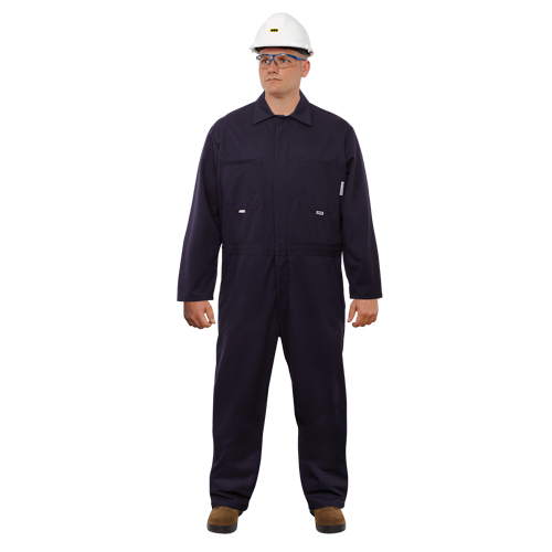 Combinaison ignifuge contre l'arc &eacute;lectrique UltraSoft, Taille 46, Bleu marine, 12,4 cal/cm2 Consource