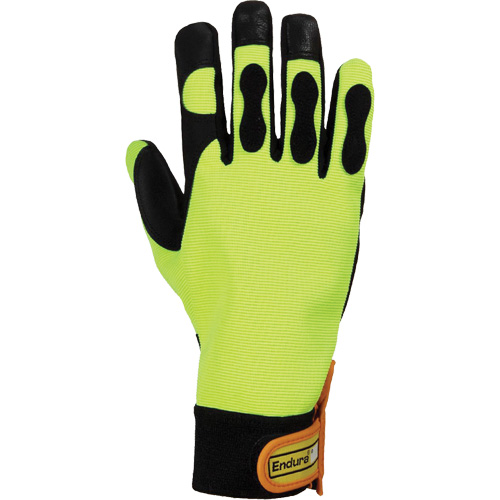 Gants pour scie &agrave; chaîne haute visibilit&eacute; Endura, Taille Grand/9, Paume Ch&egrave;vre Consource