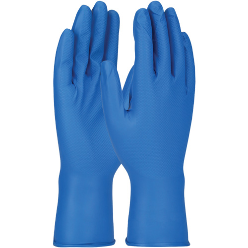 Grippaz Gloves, Small, Nitrile, 8-mil, Powder-Free, Blue Consource