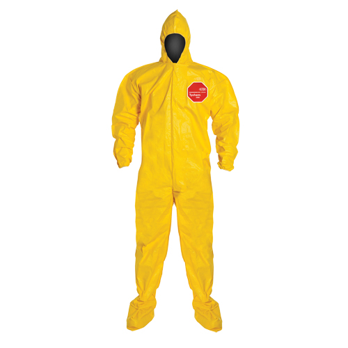 Coveralls, Medium, Yellow, Tychem&reg; 2000 Consource