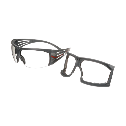 Lunettes de s&eacute;curit&eacute; avec joint s&eacute;rie 600 SecureFit, Lentille Gris/Int&eacute;rieur/ext&eacute;rieur, Antibu&eacute;e, ANSI Z87+/R&eacute;pond ou surpasse la norme CSA Z94.3 Consource
