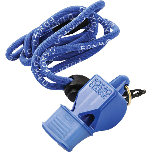 Classic Blue Whistle with Lanyard Consource