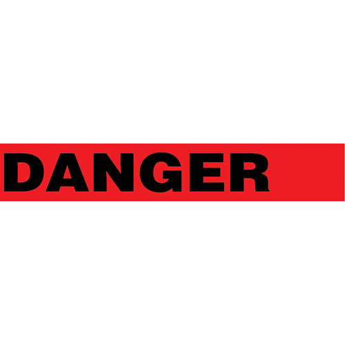Floor Safety Tape, 3" x 54', Vinyl, Black/Red Consource