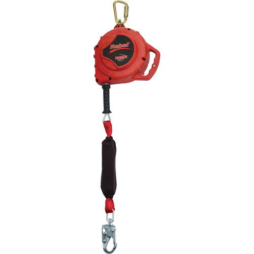 Cordage de s&eacute;curit&eacute; autor&eacute;tractable Rebel, 33', Acier galvanis&eacute;, Pivotant Consource
