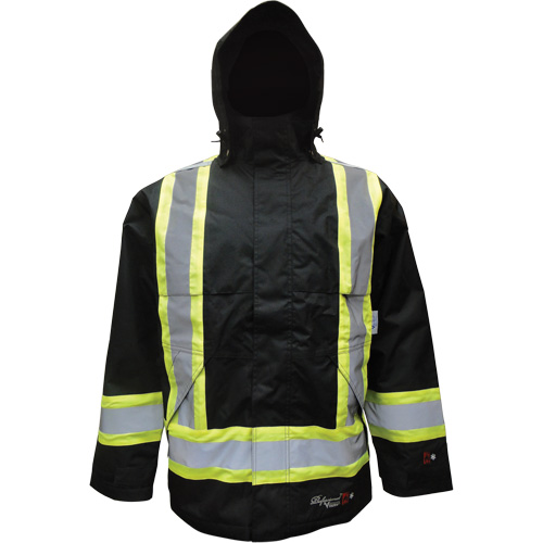 Insulated Jacket, Polyester/Polyurethane, Black, Small Consource