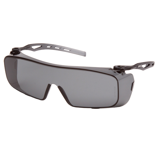 Cappture OTG Safety Glasses, Grey/Smoke Lens, Anti-Fog, ANSI Z87+/Meets/Exceeds CSA Z94.3 Consource