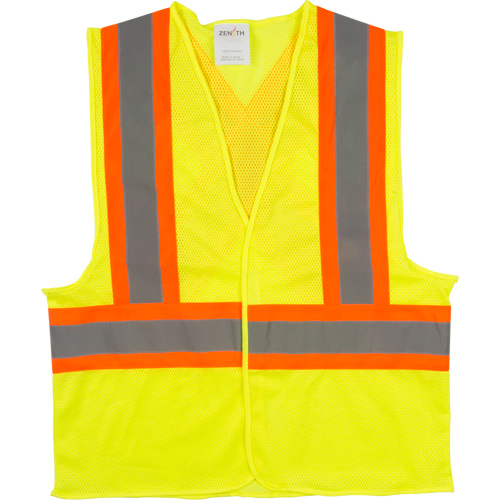 Veste de s&eacute;curit&eacute; pour la circulation, Jaune lime haute visibilit&eacute;, Moyen, Polyester Consource