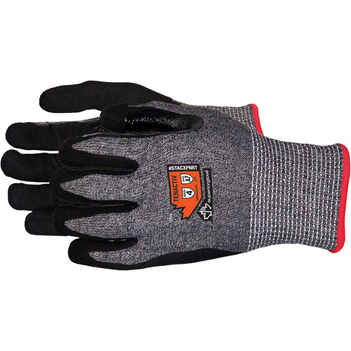 Composite-Knit Cut-Resistant Gloves, Size 6/X-Small, 13 Gauge, Foam Nitrile Coated, Stainless Steel/HPPE/TenActiv Shell, ASTM ANSI Level A7 Consource