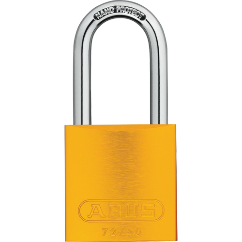 Safety Padlocks, Yellow, Keyed Alike, Aluminum, 1-1/2" Width Consource