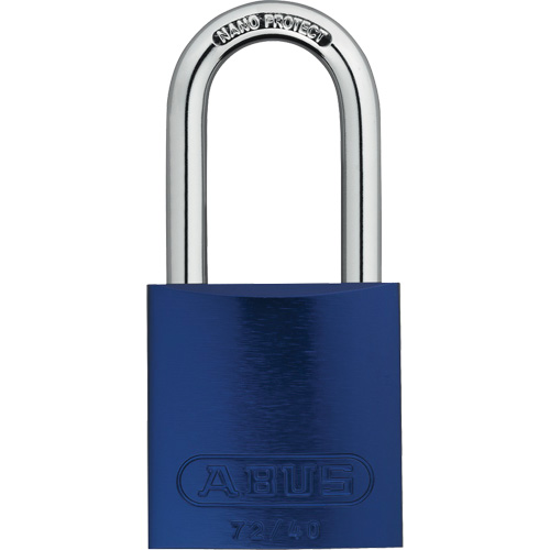 Safety Padlocks, Blue, Keyed Alike, Aluminum, 1-1/2" Width Consource
