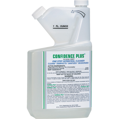 Confidence Plus Germicidal Respirator Cleaner, Liquid Consource