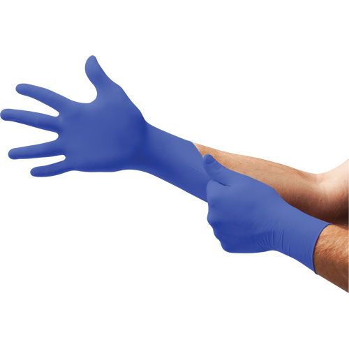 UltraForm&reg; UF-524 Examination Gloves, X-Small, Nitrile, 2.4-mil, Powder-Free, Blue, Class 2 Consource