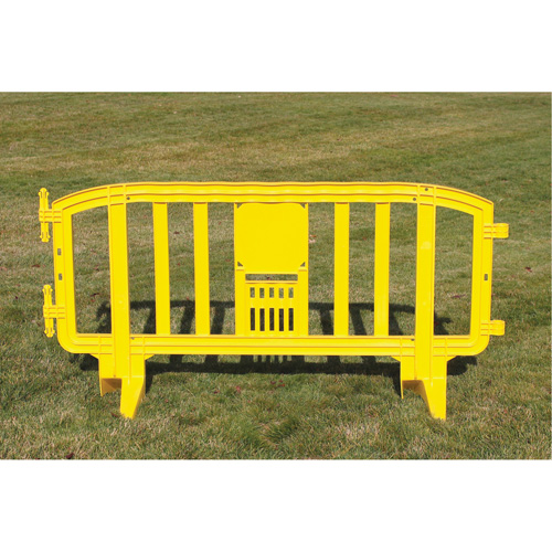 Movit Barricade, Interlocking, 78" L x 39" H, Yellow Consource