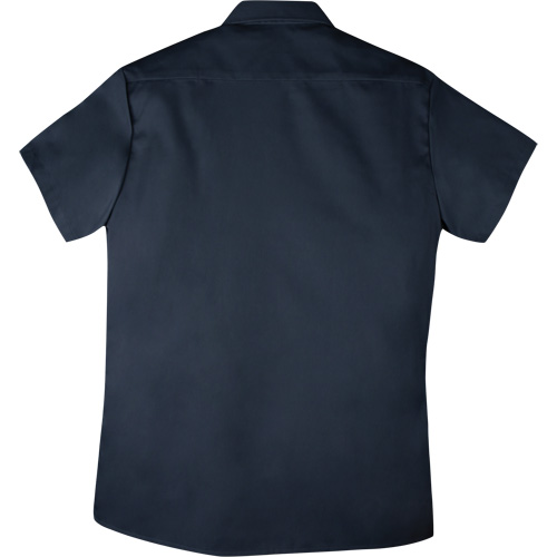 Chemise de travail &agrave; manches courtes en tissu crois&eacute;, Hommes, 4T-Grand, Bleu marine Consource