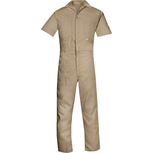 Short-Sleeved Coveralls, Men's, Tan, Size Medium (Tall) Consource