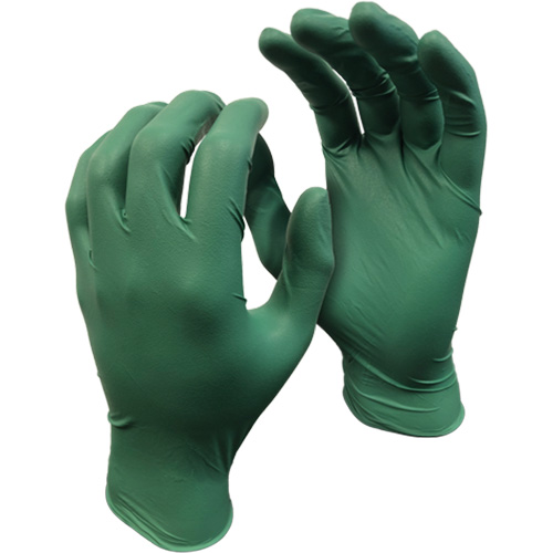 5559PF Green Monkey Gloves, Small, Nitrile, 4-mil, Powder-Free, Green Consource