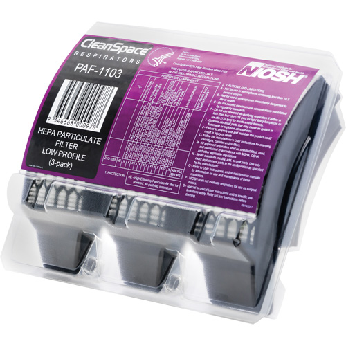 Filtres HEPA minces, Particules, Paquet de 3 Consource