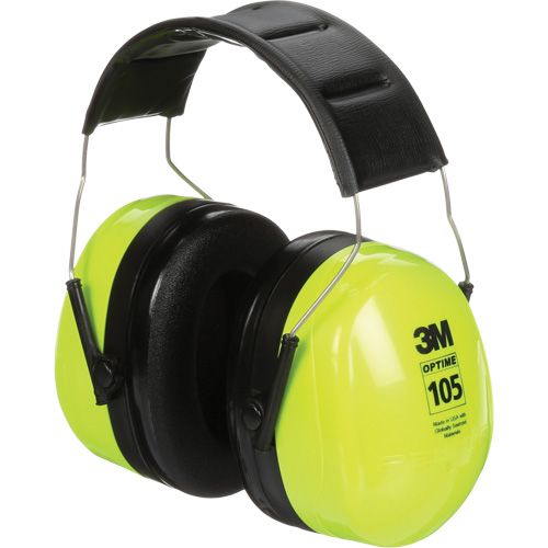 Peltor Optime 105 Earmuffs, Headband, 30 NRR dB Consource