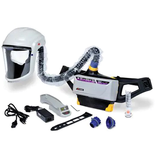 Versaflo Powered Air Purifying Respirator Painter's Kit, Headcover & Faceshield, Lithium-Ion Battery Consource