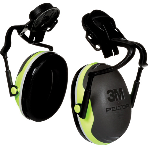 Peltor X Series X4 Earmuffs, Cap Mount, 26 NRR dB Consource