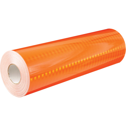 Feuille de rev&ecirc;tement de barricade prismatique de qualit&eacute; &agrave; haute intensit&eacute;, 2" la x 150' lo, 19 mils, Orange Consource