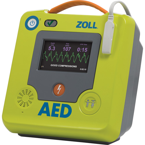 D&eacute;fibrillateur AED 3 BLS pour secouristes professionnels, Semi-automatique, Français, Classe 4 Consource