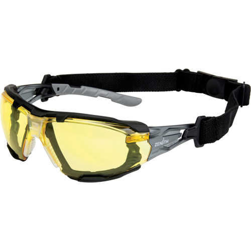 Z2900 Series Safety Glasses with Foam Gasket, Amber Lens, Anti-Scratch, ANSI Z87+/Meets/Exceeds CSA Z94.3 Consource