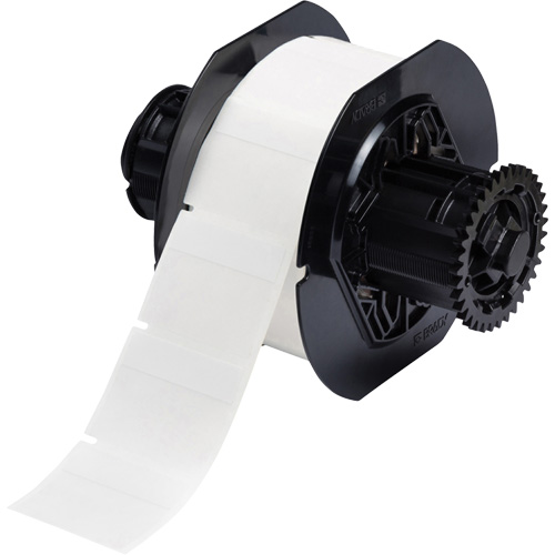 B33 Series Self-Laminating Labels, Vinyl, 1.75" L x 1.5" H, White Consource