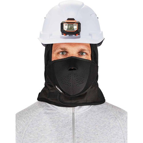 Doublure de casque de s&eacute;curit&eacute; d'hiver trois couches N-Ferno avec cache-bouche, Doublure en Molleton, Taille unique, Noir Consource