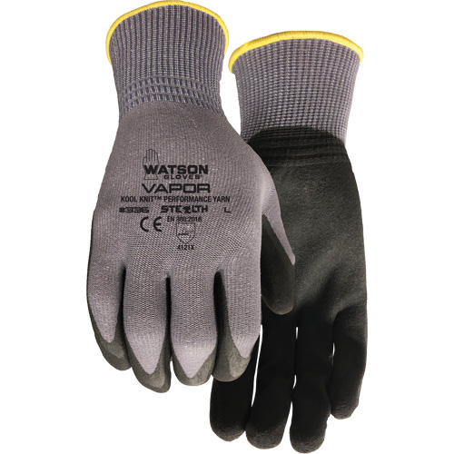 Gants enduits Stealth Vapour, Petit, R&ecirc;vetement Mousse de PVC, Calibre 15, Enveloppe en Nylon Consource