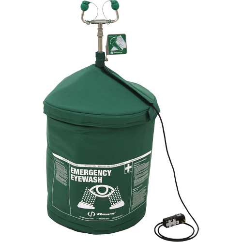 Portable Tempered Emergency Eyewash, Pressurized, 15 gal. Capacity, Meets ANSI Z358.1 Consource