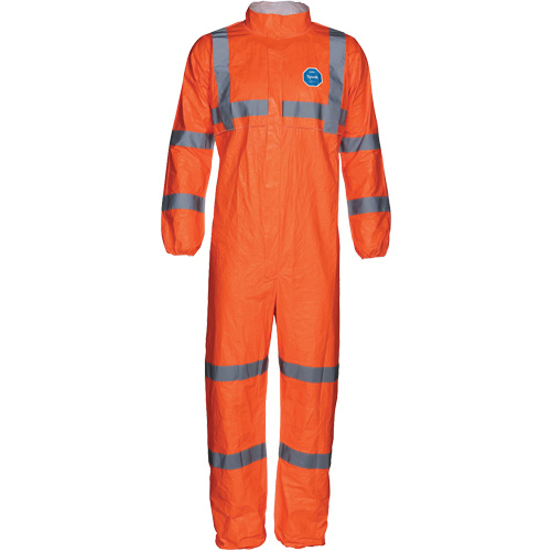 Combinaison haute visibilit&eacute; avec collet, Petit, Orange, Tyvek 500 Consource